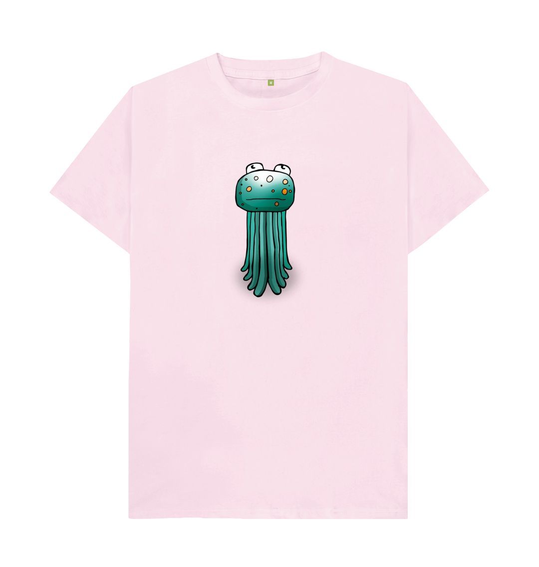 Pink I'm Okay That's Okay Men's Mental Health Emotion T-Shirt Organic Cotton No Text