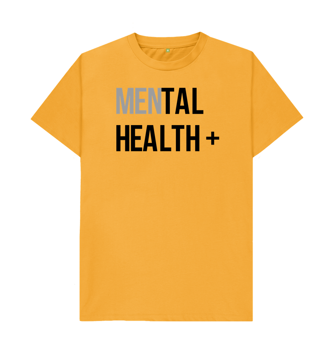 Mustard Men's Mental Health Positive Organic Cotton T-Shirt