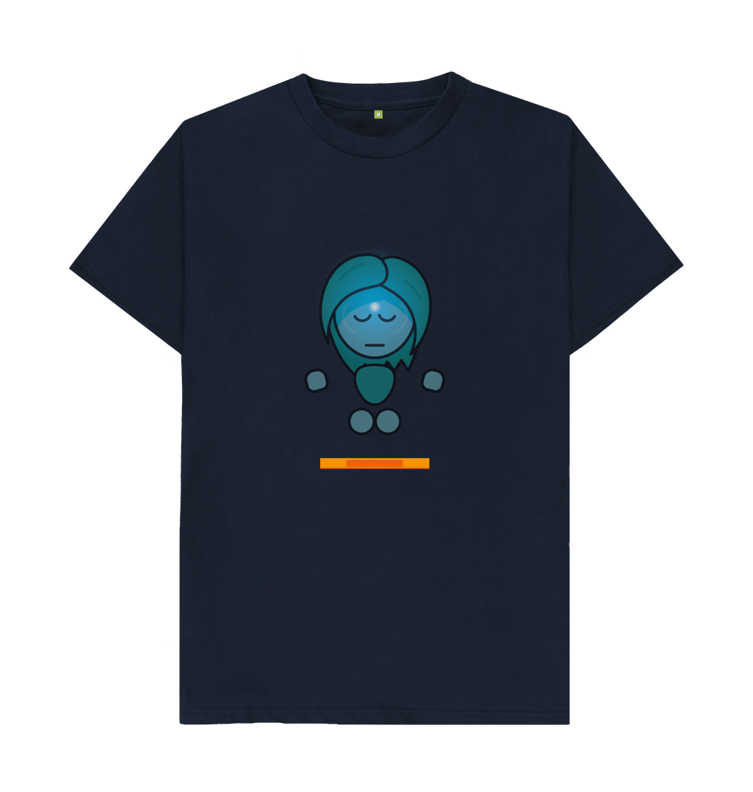 Navy Blue Organic Cotton Mental Health Yogi Yoga Teacher Men's T-shirt