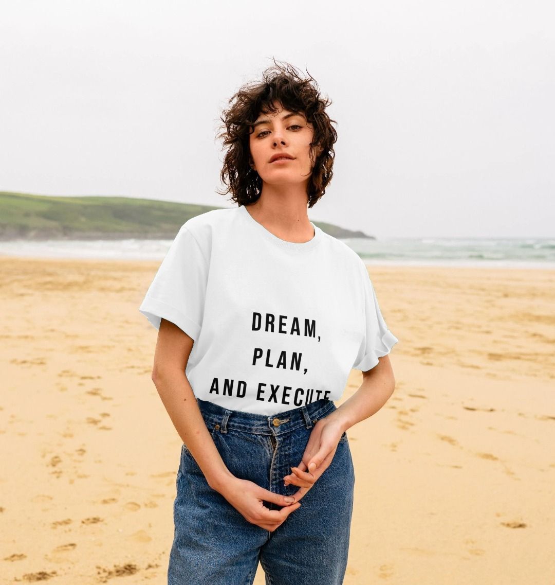 Organic Cotton Woman's Dream, Plan, and Execute T-Shirt