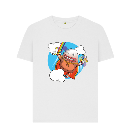 White Organic Cotton Kindness is a Superpower Graphic Only Mental Health Women's T-Shirt