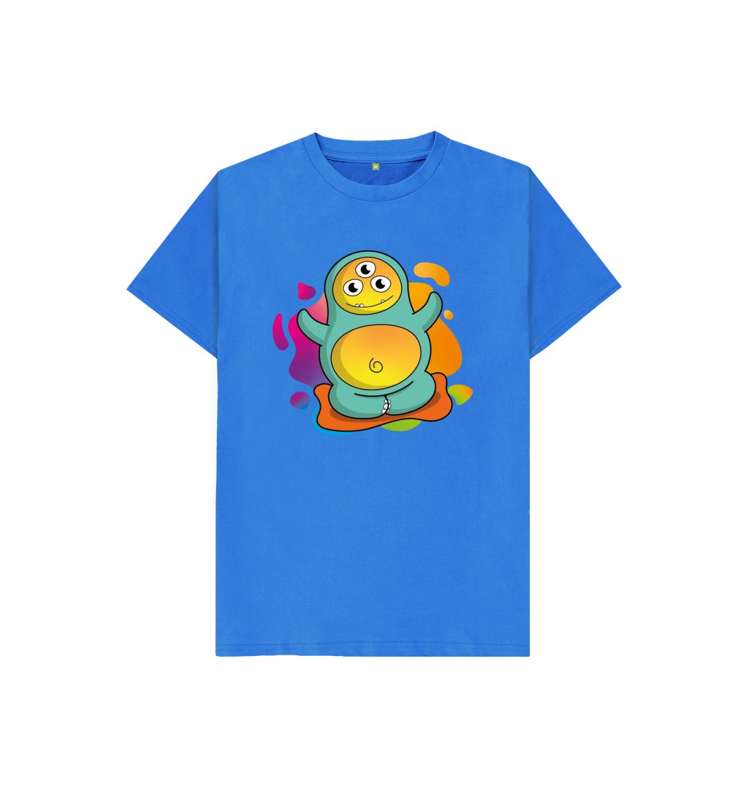 Bright Blue That's Calm Guided Meditation Organic T-Shirt Children's