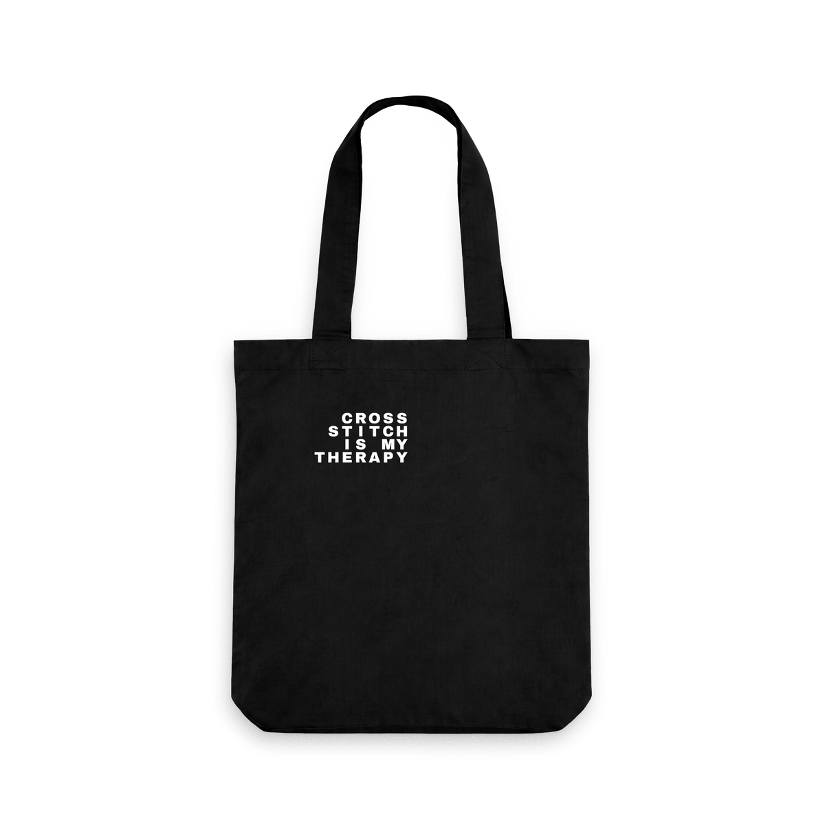 Black Printed Bag Front