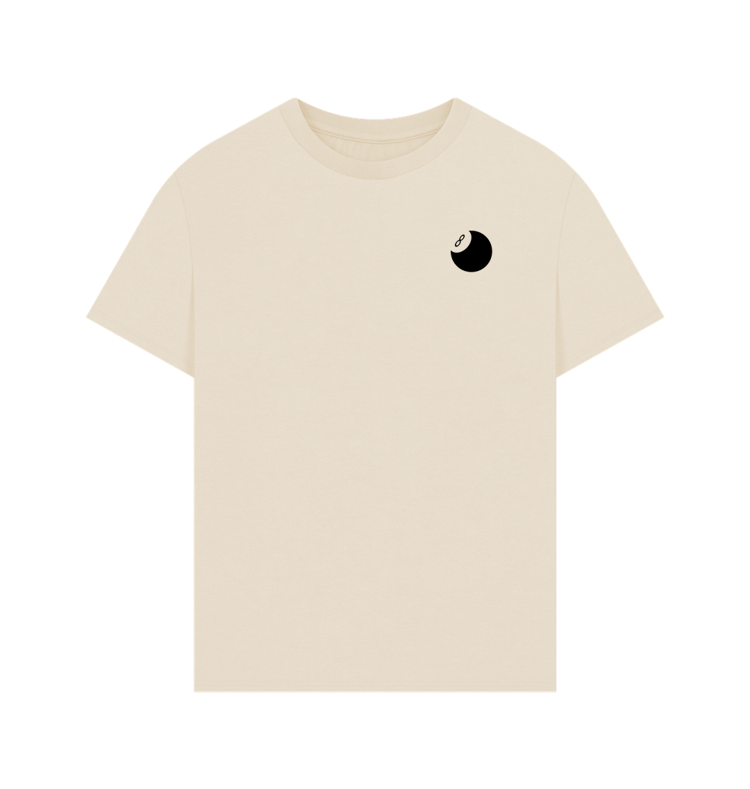 Oat Organic Cotton Oversized 8 Ball Men's T-Shirt