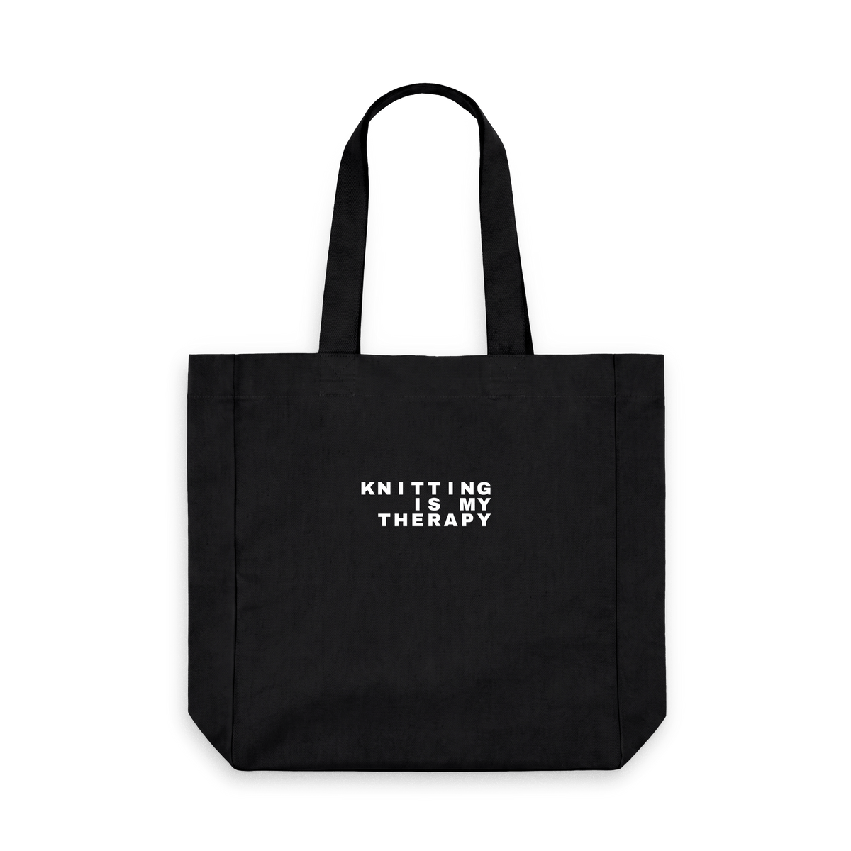 Black Printed Bag Front