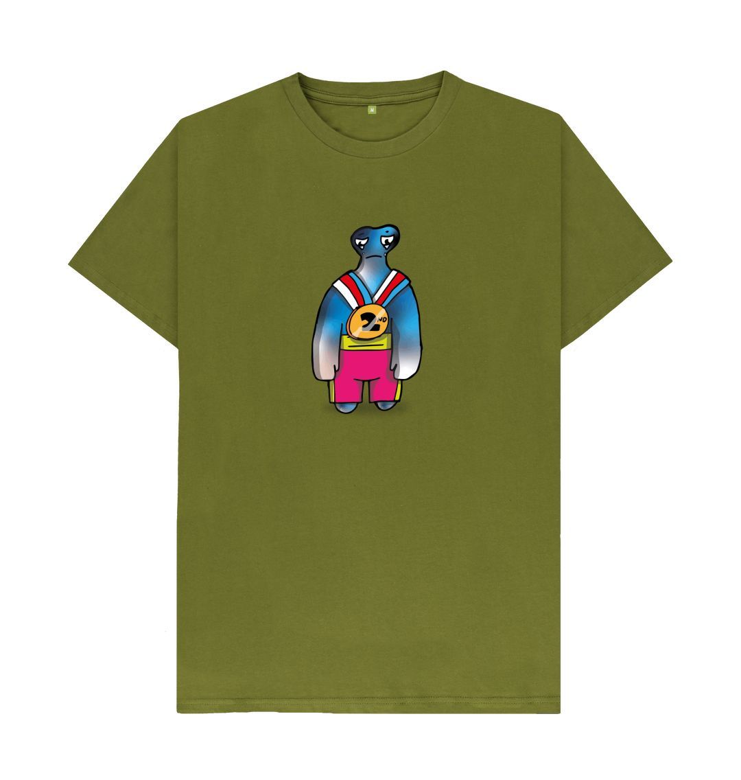 Moss Green I'm Disappointed That's Okay Men's Mental Health Emotion T-Shirt Organic Cotton No Text