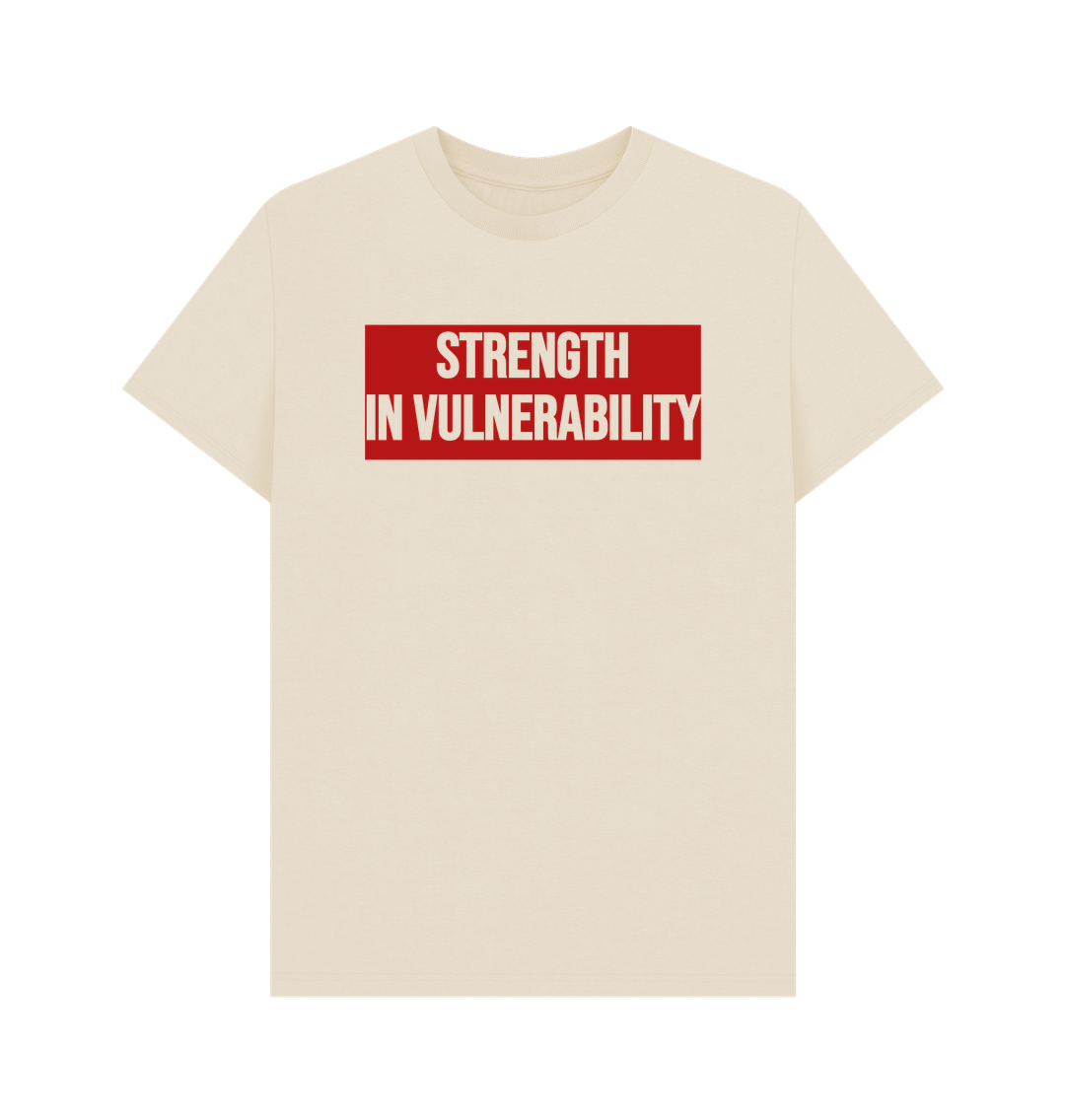 Oat Strength In Vulnerability Men's Mental Health Organic Cotton T-Shirt
