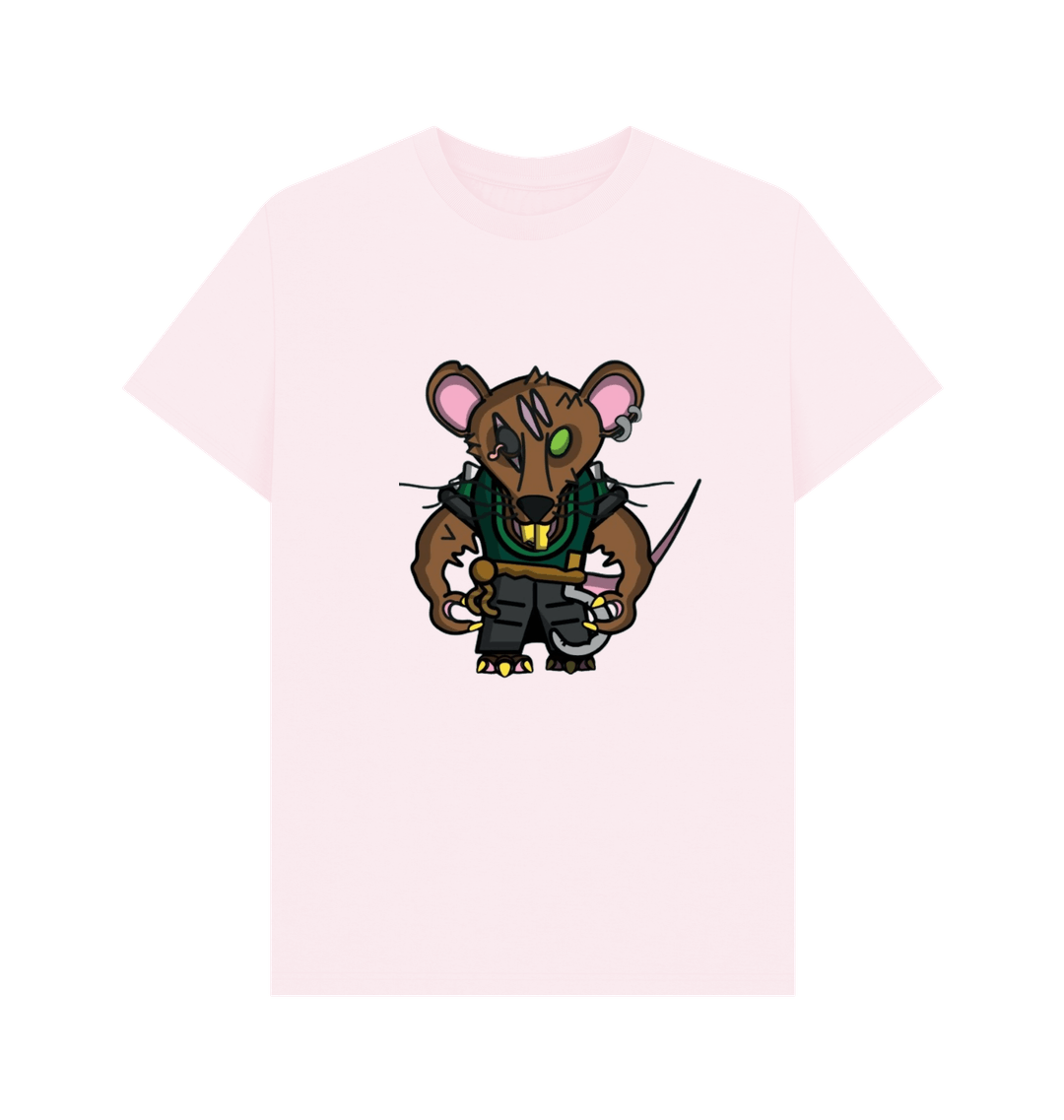 Pink Printed T-shirt Front