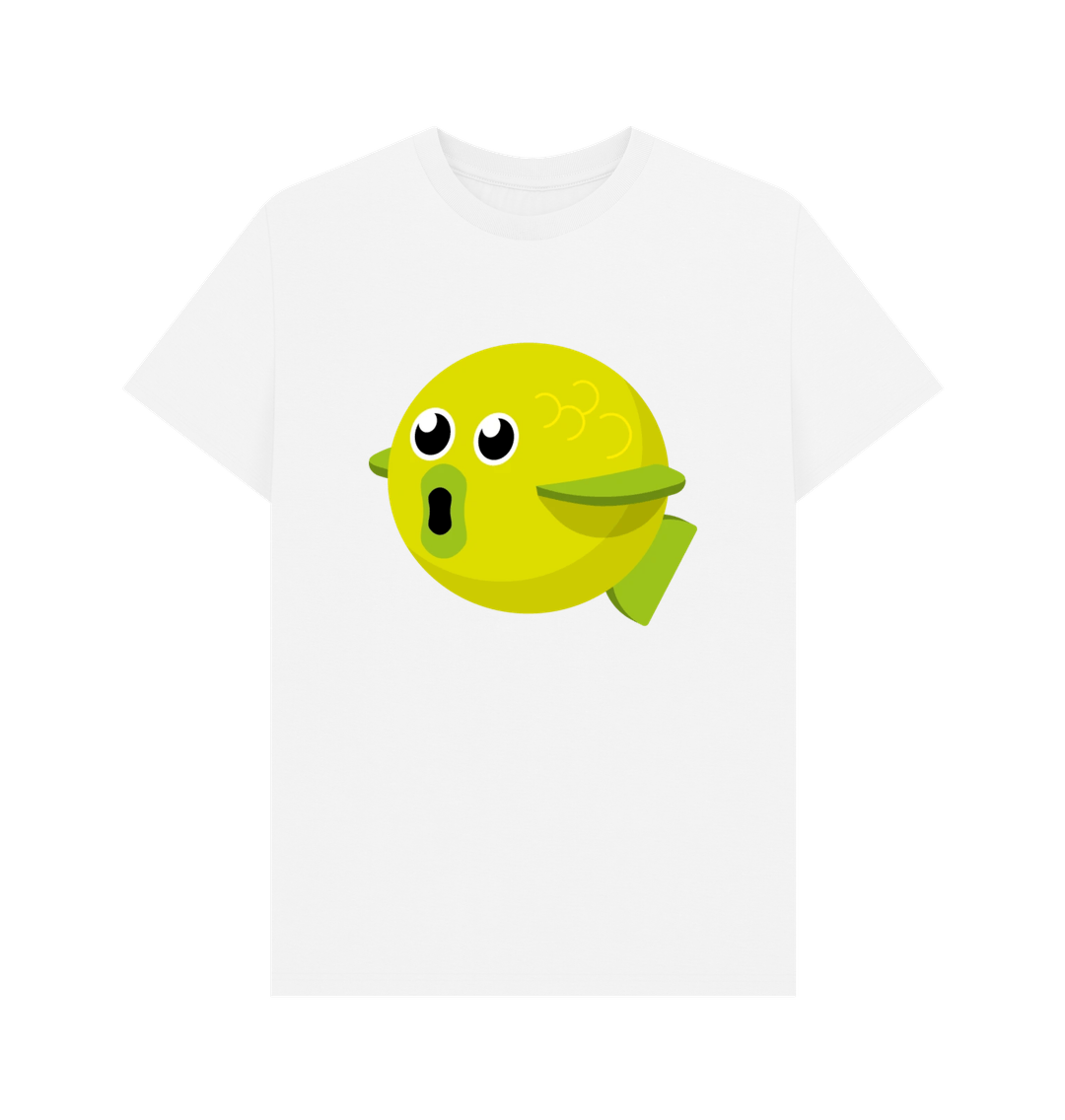 White Organic Cotton Men's Fish T-Shirt