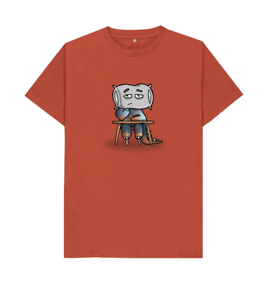 Rust I'm Bored That's Okay Men's Mental Health Emotion T-Shirt Organic Cotton No Text