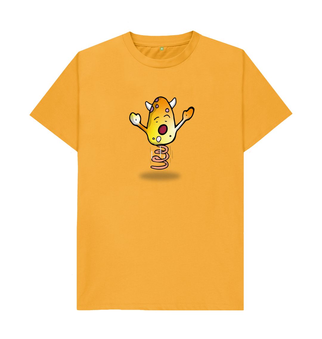 Mustard I'm Excited That's Okay Men's Mental Health Emotion T-Shirt Organic Cotton No Text