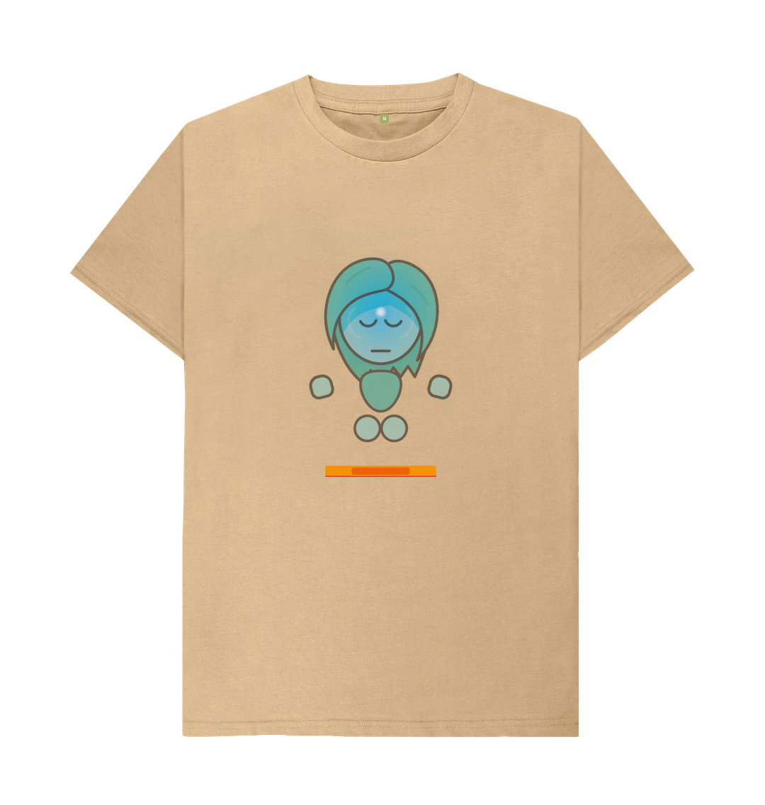 Sand Organic Cotton Mental Health Yogi Yoga Teacher Men's T-shirt