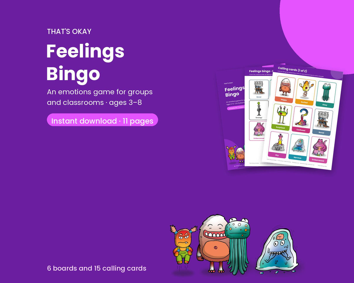 Feelings Bingo (Printable PDF Download)