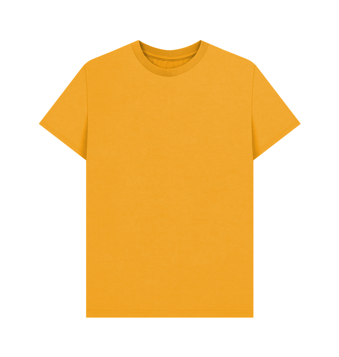Mustard Mustard Yellow Plain Organic Men's T-Shirt