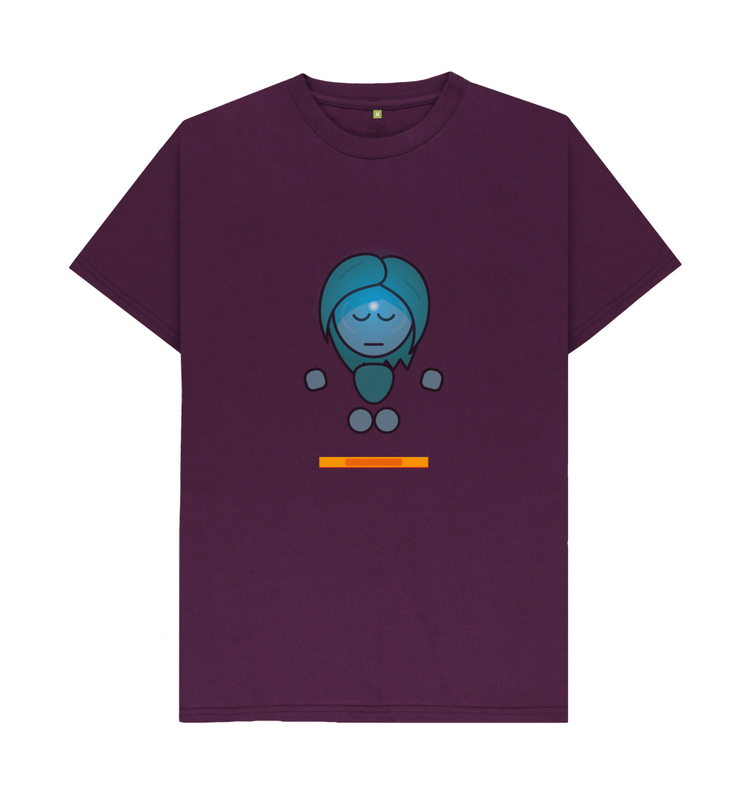 Purple Organic Cotton Mental Health Yogi Yoga Teacher Men's T-shirt