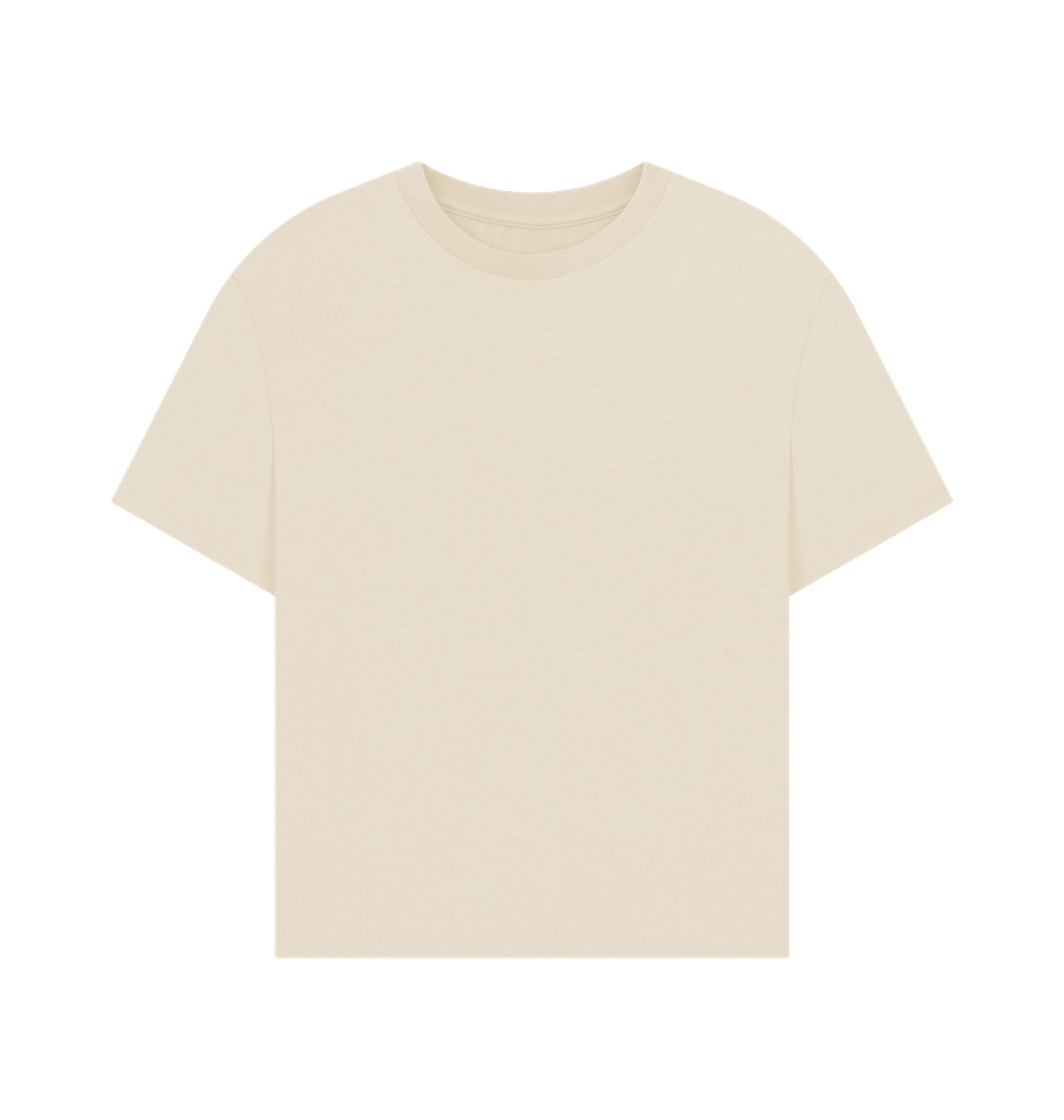 Oat Plain Oversized T Shirts Women's Organic Cotton