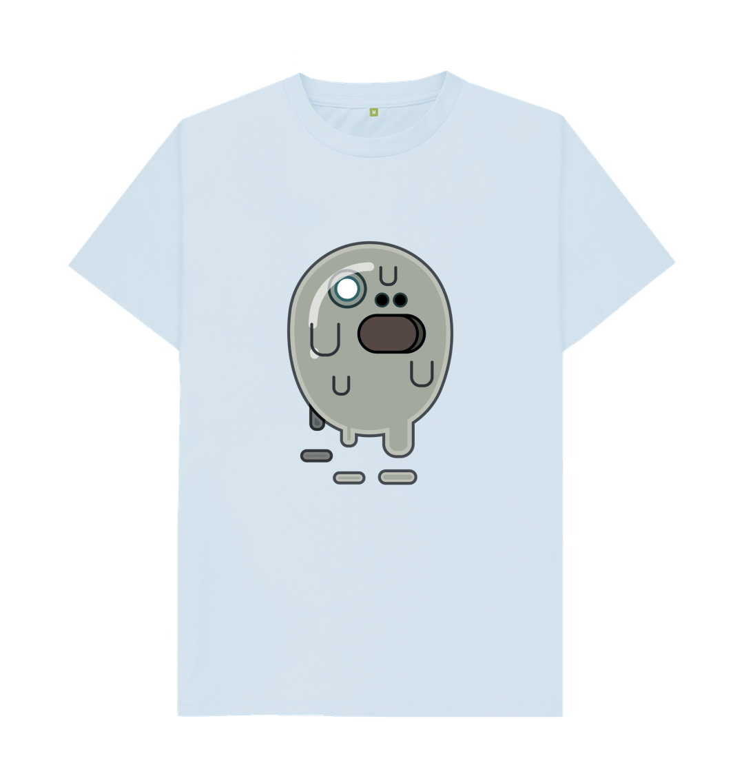 Sky Blue Organic Cotton Water Spirit Men's T-Shirt