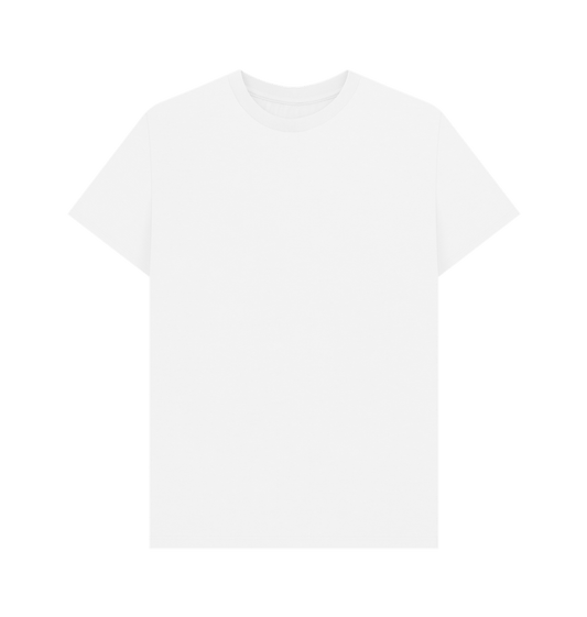 White Plain Organic Cotton Men's T-Shirt
