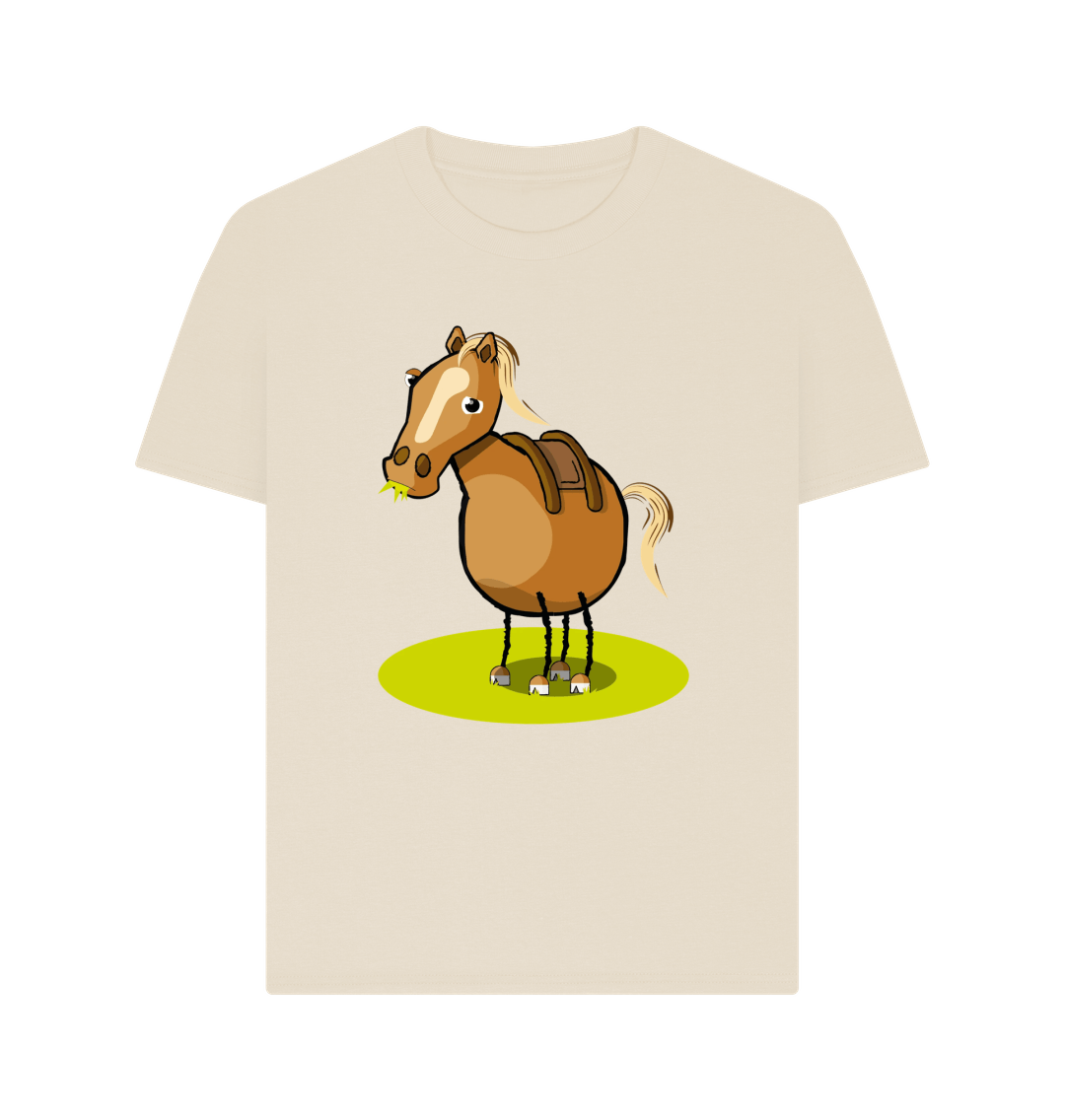 Oat Organic Cotton Woman's Funny Grumpy Horse Mental Health T-Shirt