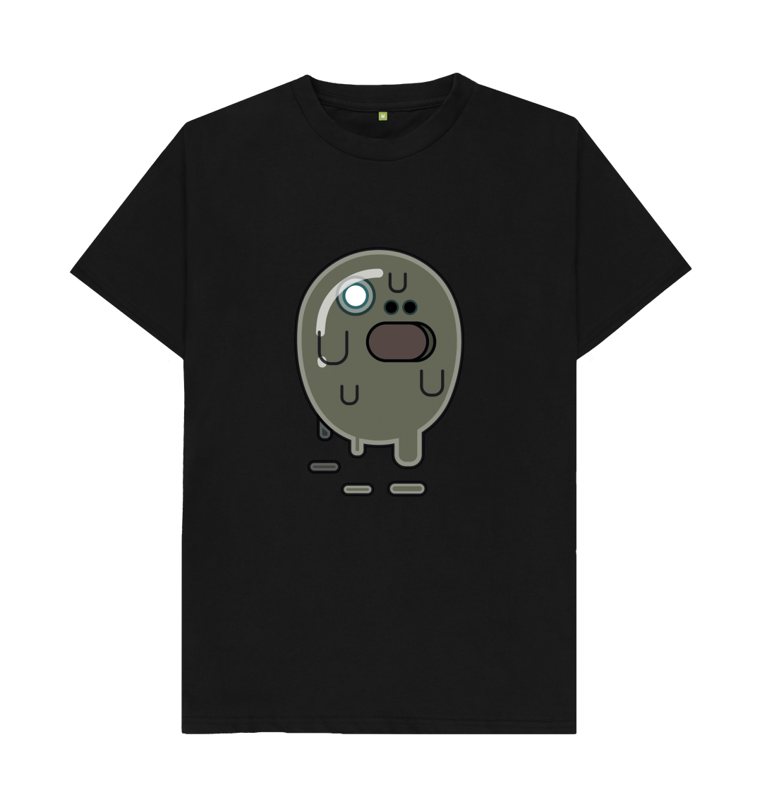 Black Organic Cotton Water Spirit Men's T-Shirt