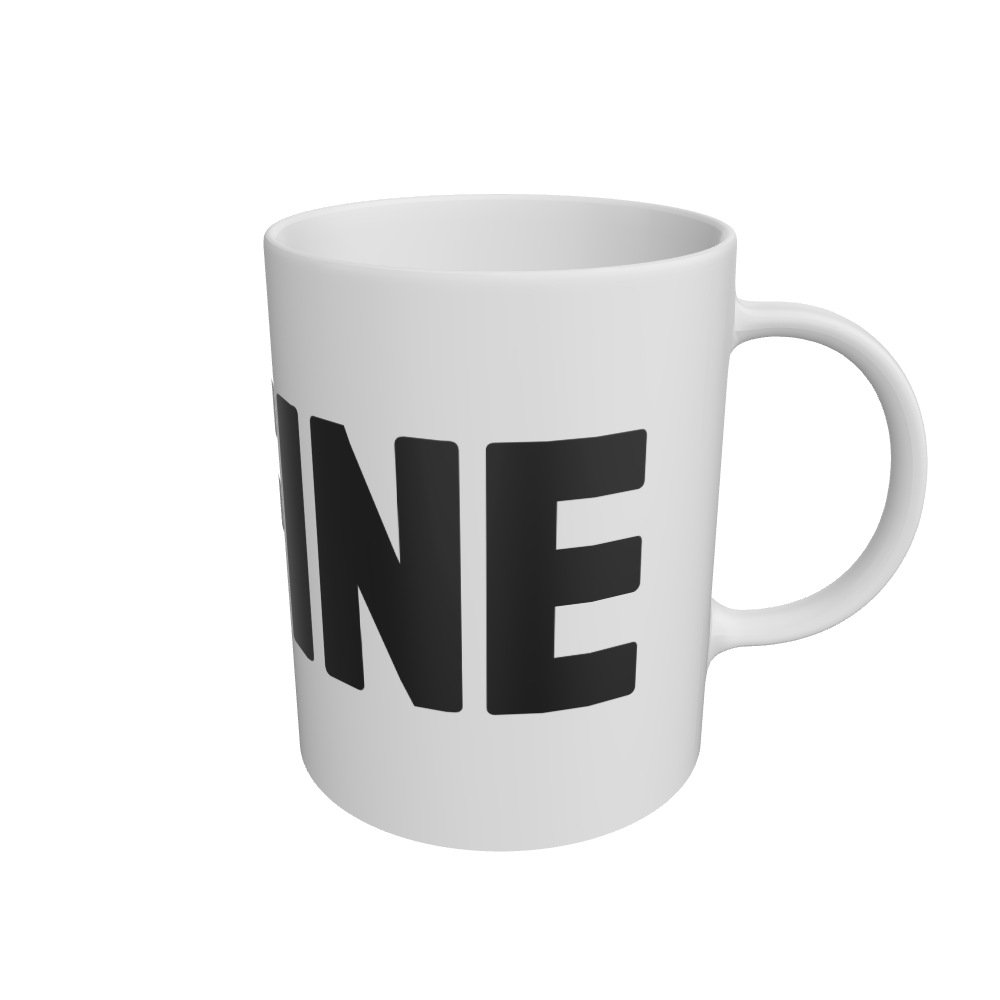 White I'm Fine Mental Health Mug