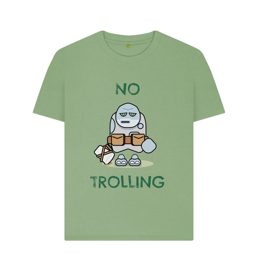 Sage Organic Cotton Woman's Mental Health T-Shirt No Trolling