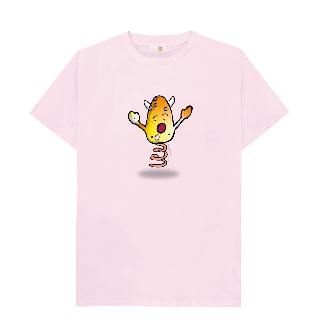 Pink I'm Excited That's Okay Men's Mental Health Emotion T-Shirt Organic Cotton No Text