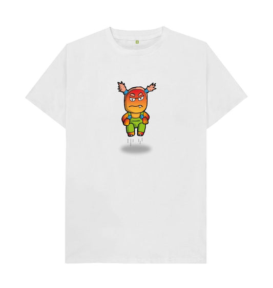 White I'm Angry That's Okay Men's Mental Health Emotion T-Shirt Organic Cotton No Text