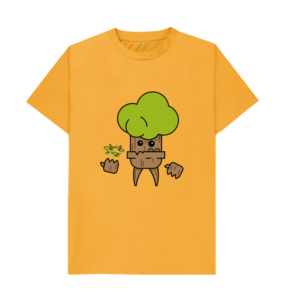 Mustard Organic Cotton Men's Tree Spirit T-Shirt