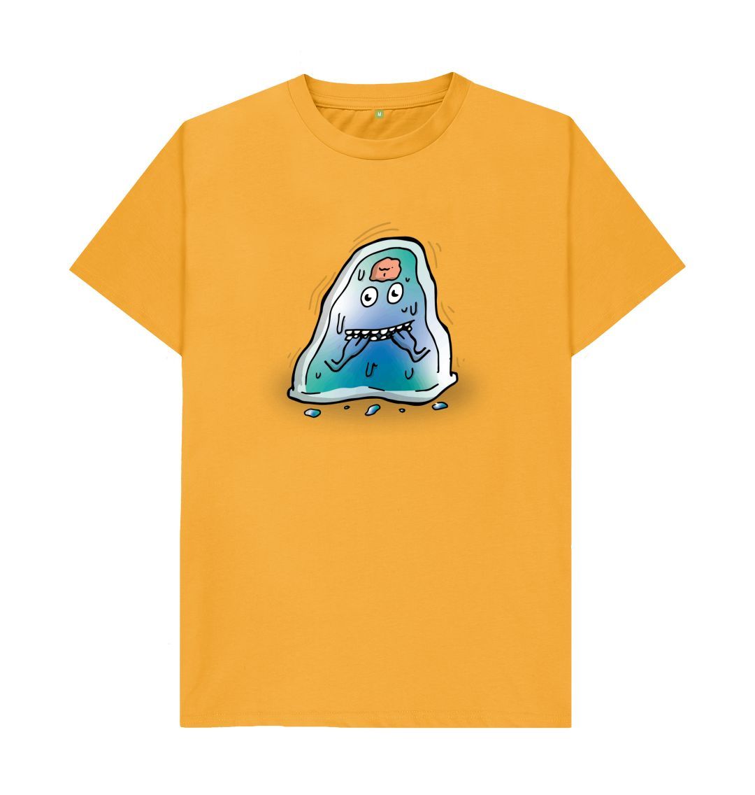 Mustard I'm Nervous That's Okay Men's Mental Health Emotion T-Shirt Organic Cotton No Text