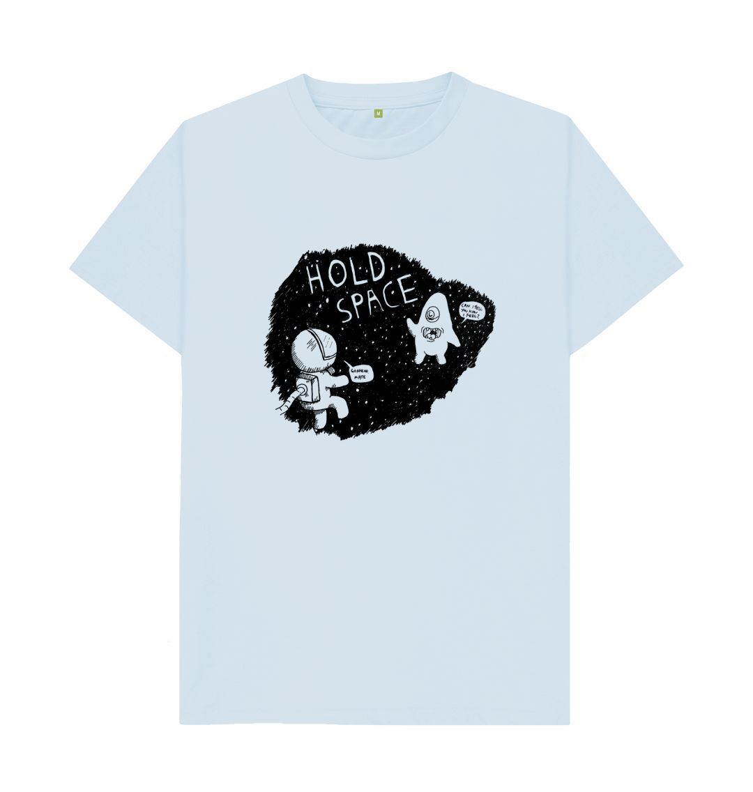 Sky Blue Hold Space Organic T-Shirt Men's
