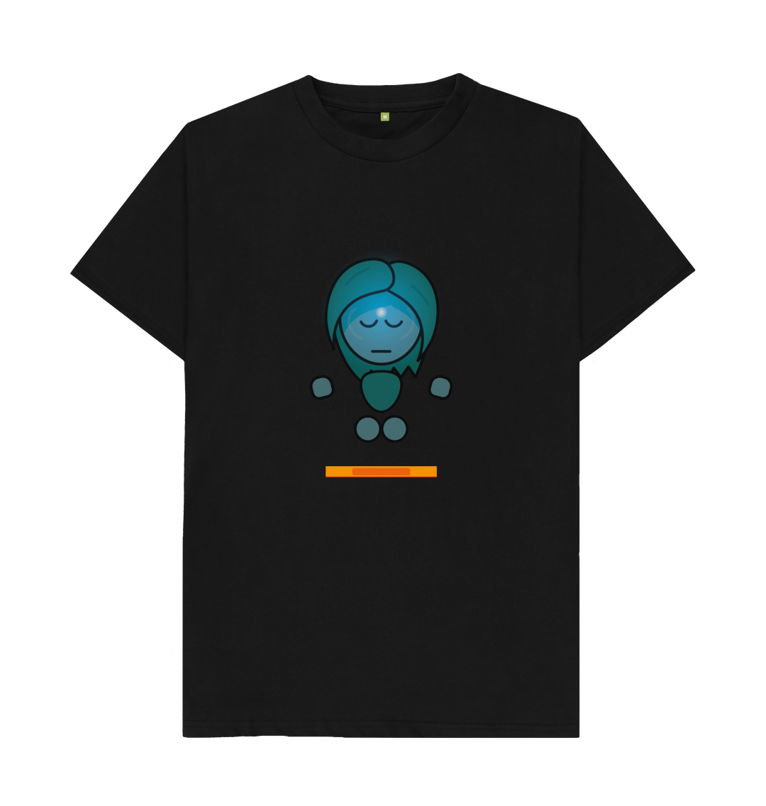 Black Organic Cotton Mental Health Yogi Yoga Teacher Men's T-shirt