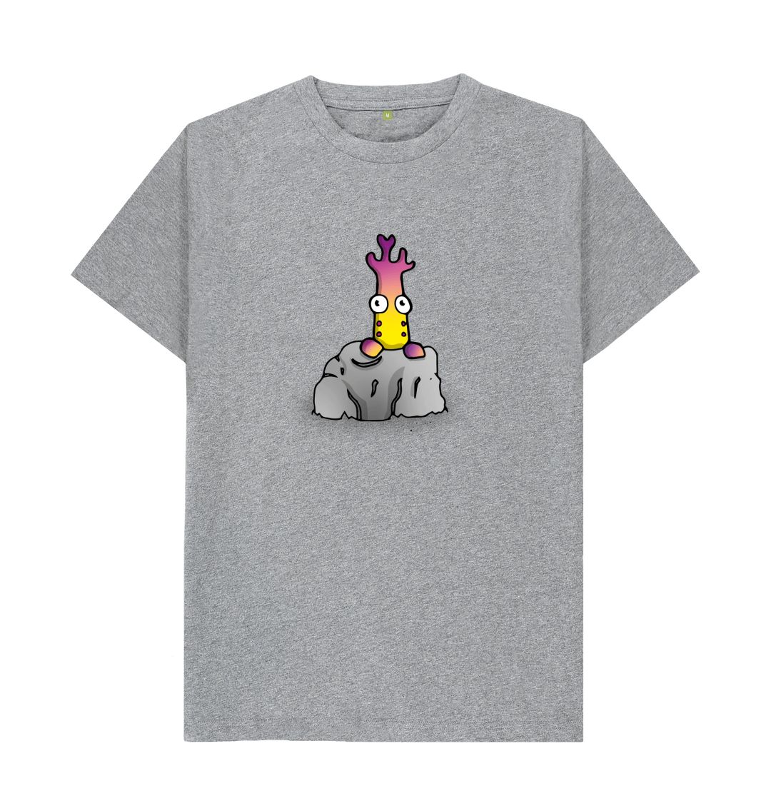 Athletic Grey I'm Shy That's Okay Men's Mental Health Emotion T-Shirt Organic Cotton No Text