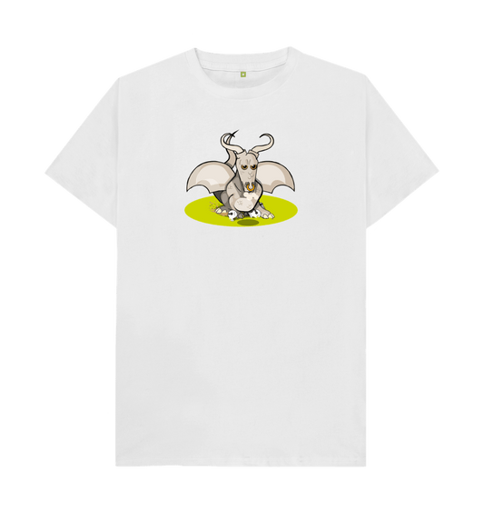 White Angry Bull Dragon Men's Organic Cotton Mental Health T-Shirt