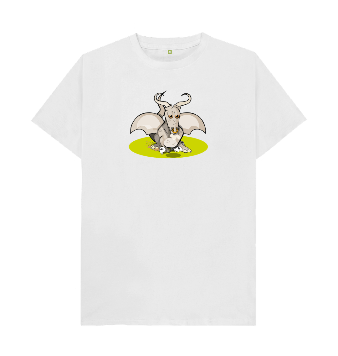 White Angry Bull Dragon Men's Organic Cotton Mental Health T-Shirt