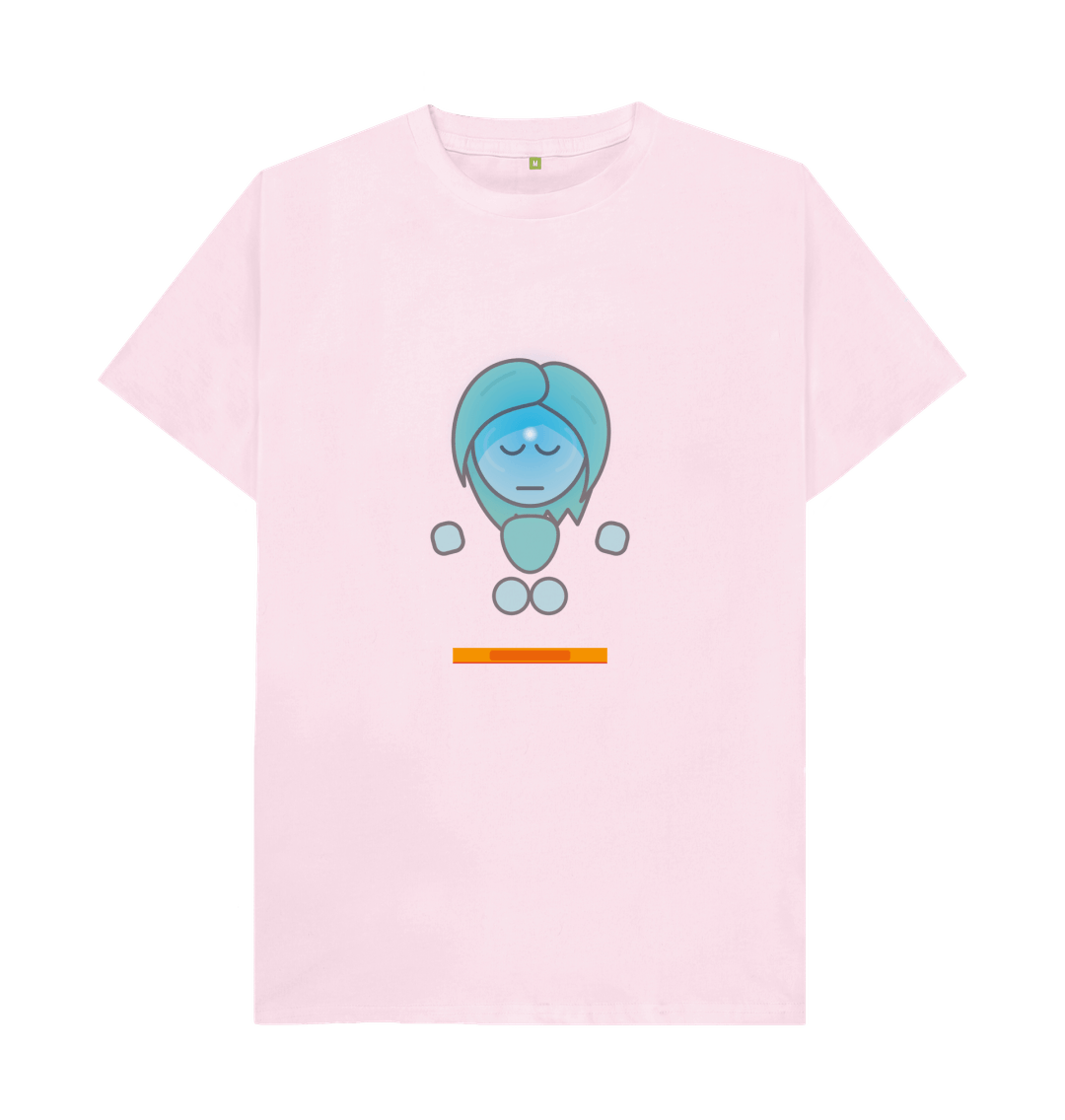 Pink Organic Cotton Mental Health Yogi Yoga Teacher Men's T-shirt