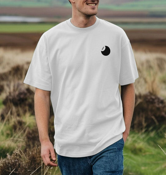 Organic Cotton Oversized  8 Ball Men's T-Shirt
