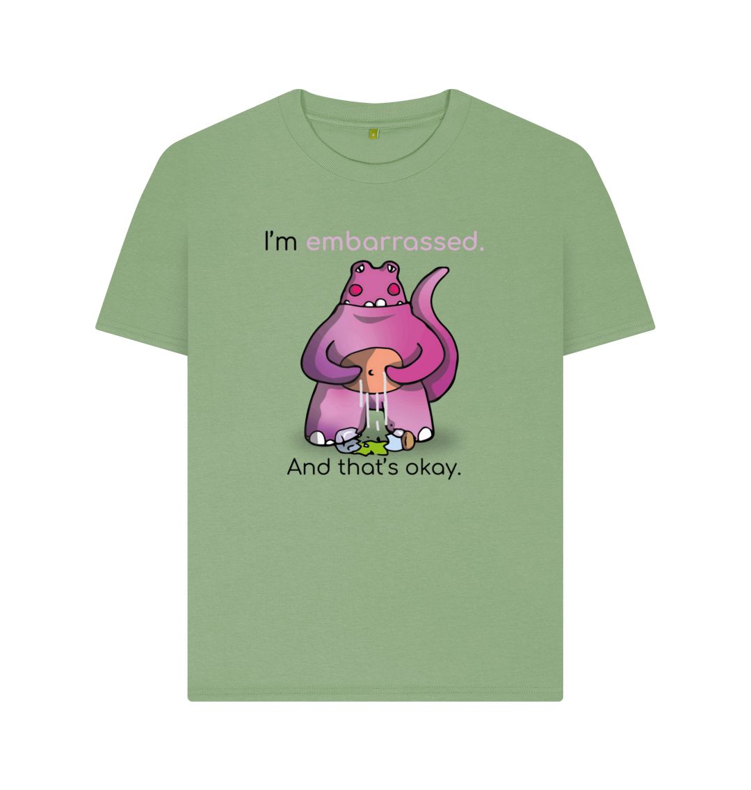 Sage Embarrassed Emotion Woman's Organic Mental Health T-Shirt