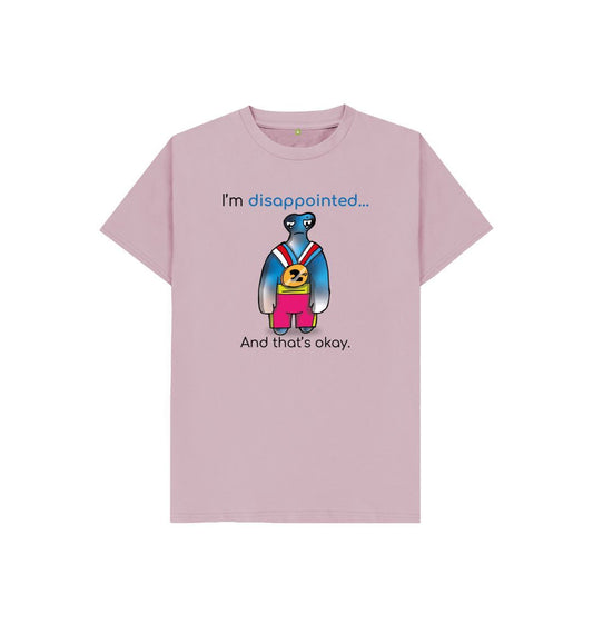 Mauve Disappointed Emotion Children's Organic T-Shirt