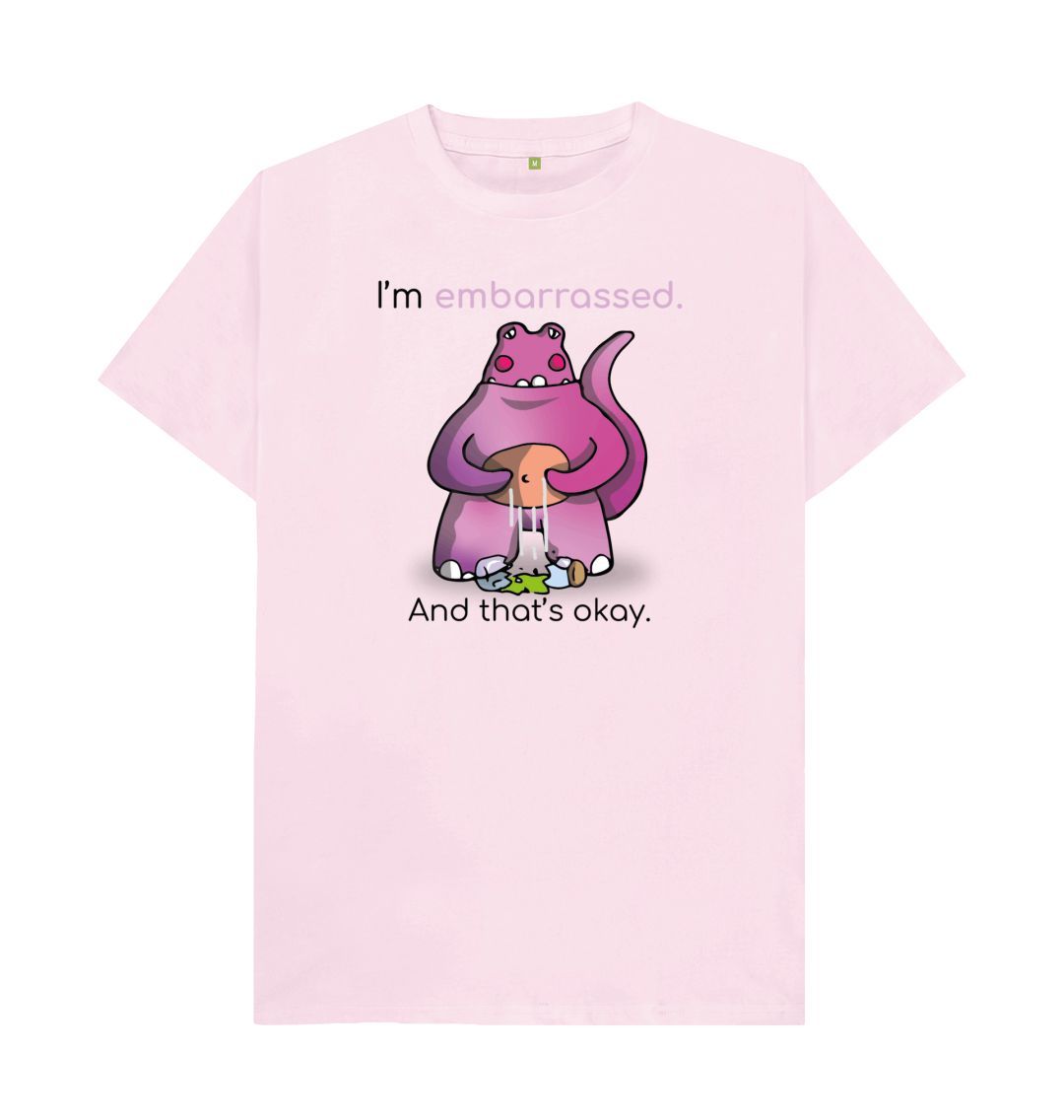 Pink Embarrassed Emotion Men's Organic Mental Health T-Shirt