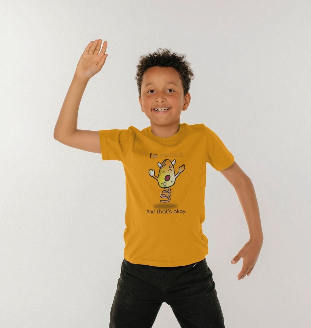 Excited Emotion Children's Organic Mental Health T-Shirt