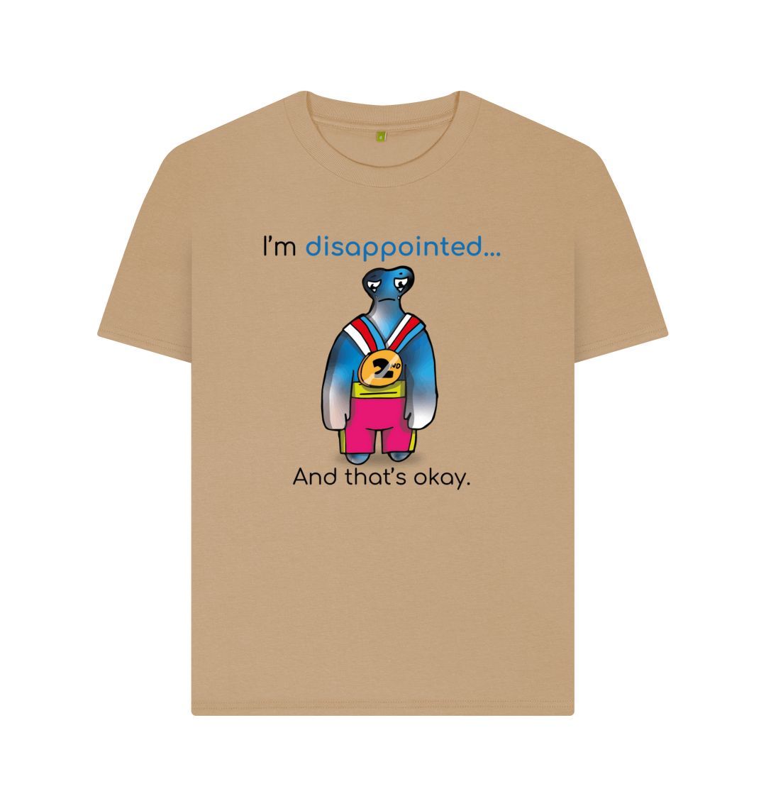 Sand Disappointed Emotion Woman's Organic Mental Health T-Shirt