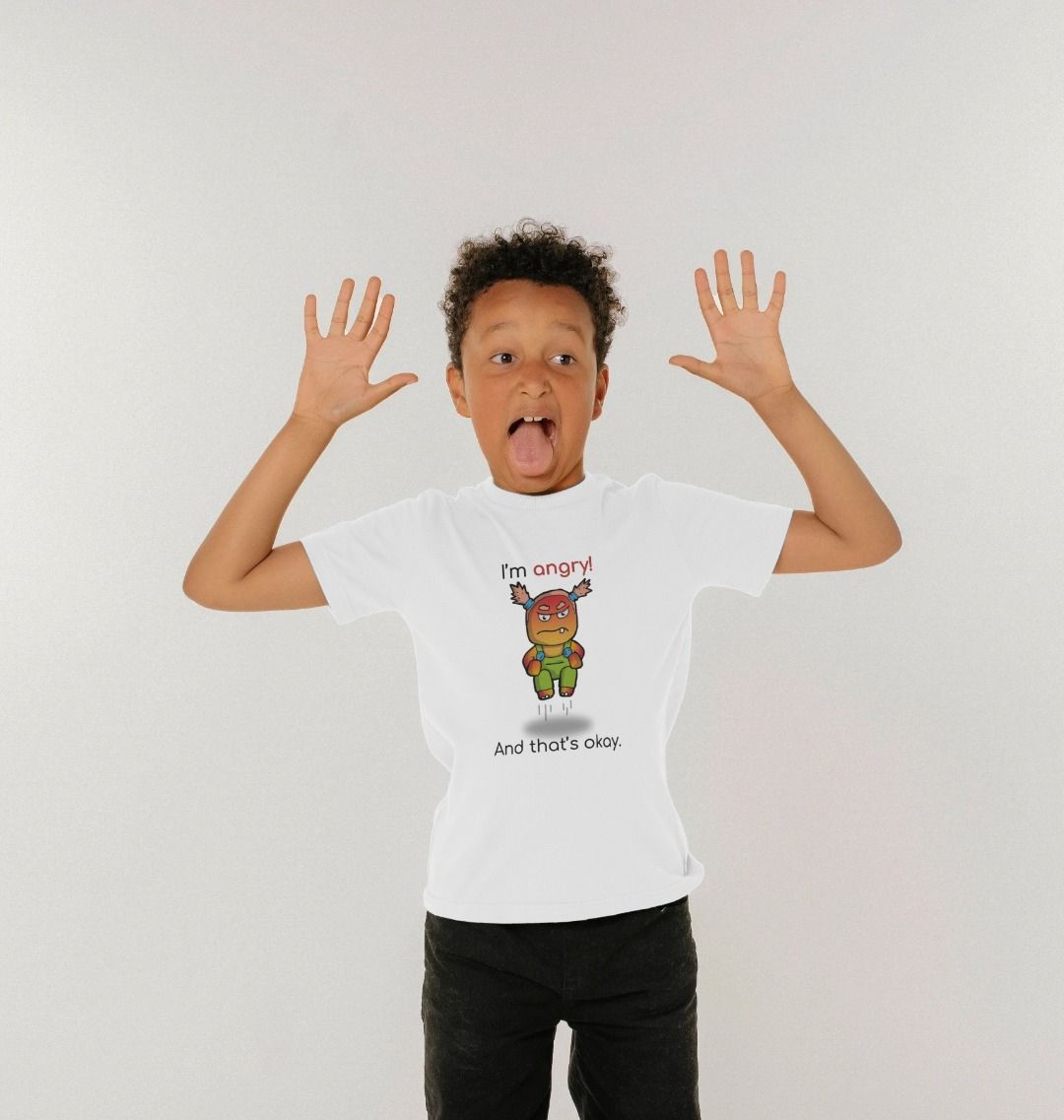 Angry Emotion Children's Organic Mental Health T-Shirt