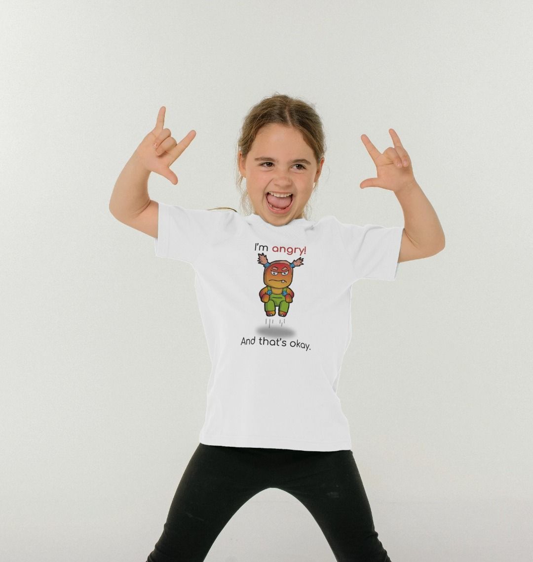 Angry Emotion Children's Organic Mental Health T-Shirt
