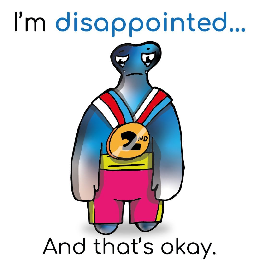 "I'm disappointed... And that's okay!" Mental Health Sticker