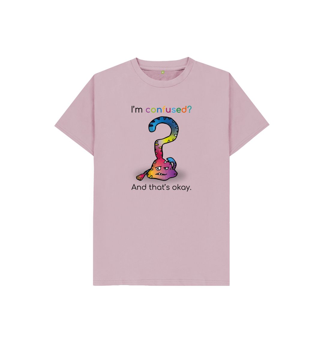 Mauve Confused Emotion Children's Organic T-Shirt
