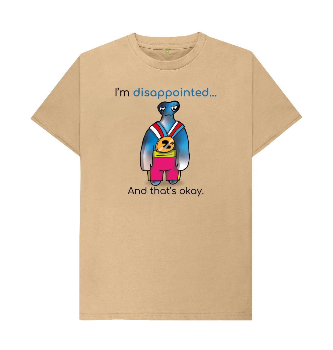 Sand Disappointed Emotion Men's Organic Mental Health T-Shirt