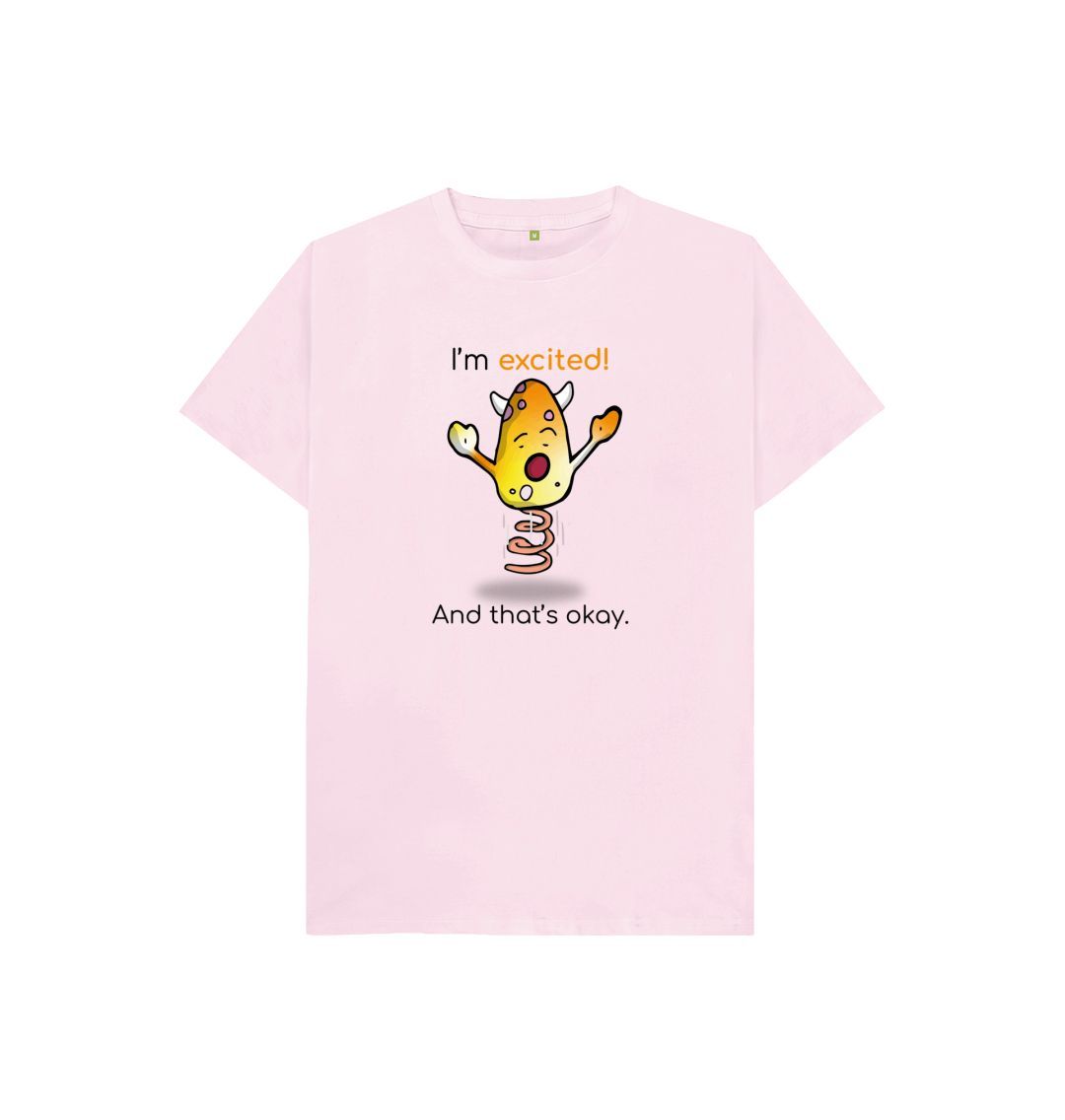 Pink Excited Emotion Children's Organic T-Shirt