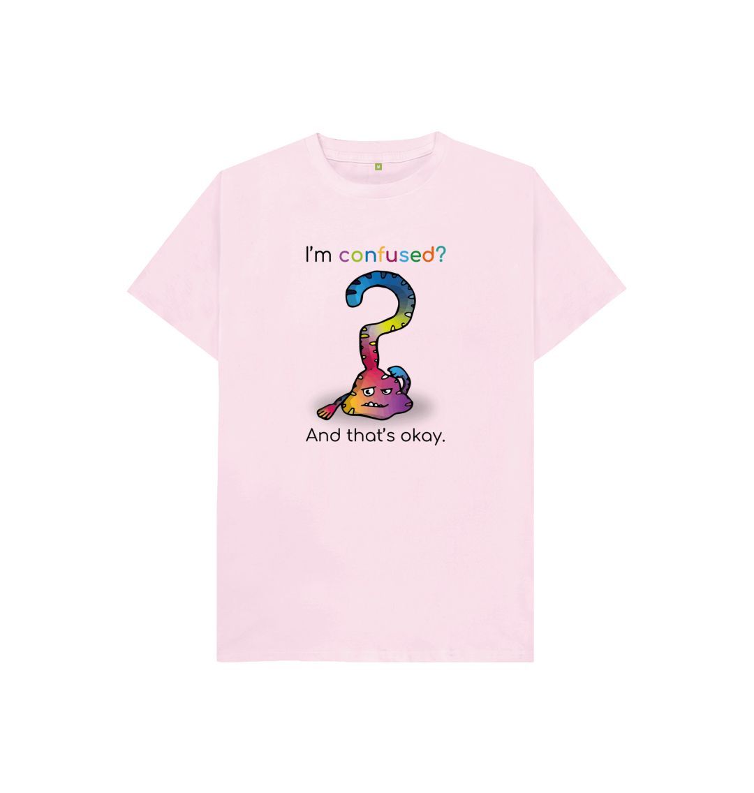 Pink Confused Emotion Children's Organic T-Shirt
