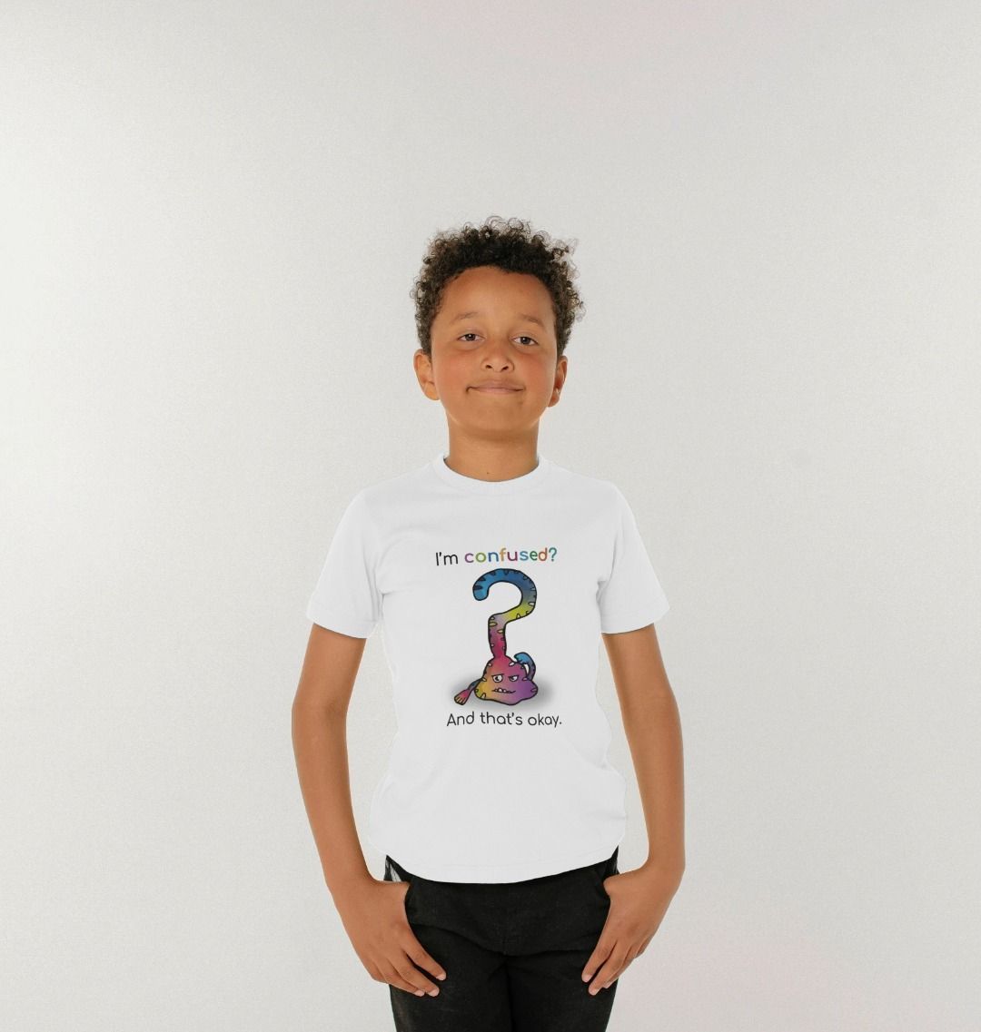 Confused Emotion Children's Organic Mental Health T-Shirt